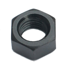 Tuerca hexagonal de acero al carbono negro DIN934